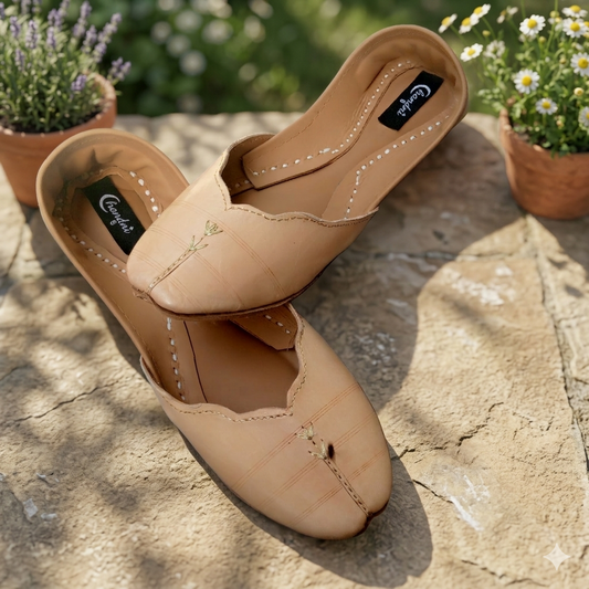 Beige casual Khussa
