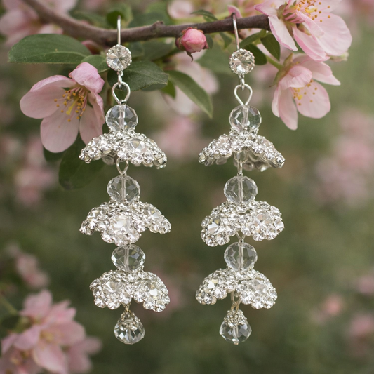 Three layer Flower Earrings