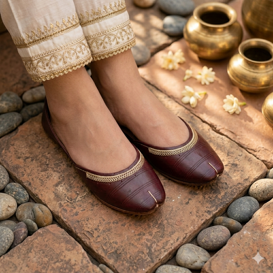 brown  casual Khussa