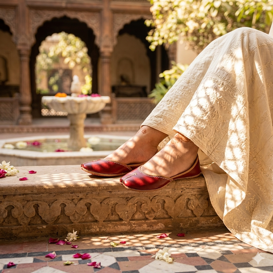 maroon casual  Khussa
