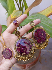 Flat Pressed Resin Preserved Fresh Rose crush Set