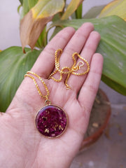 Flat Pressed Resin Preserved Fresh Petal Charms Epoxy Dried Flowe Rose Pendent  jewelry