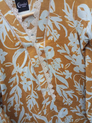 2PC SOFT COTTON FLORAL PRINT SUIT
