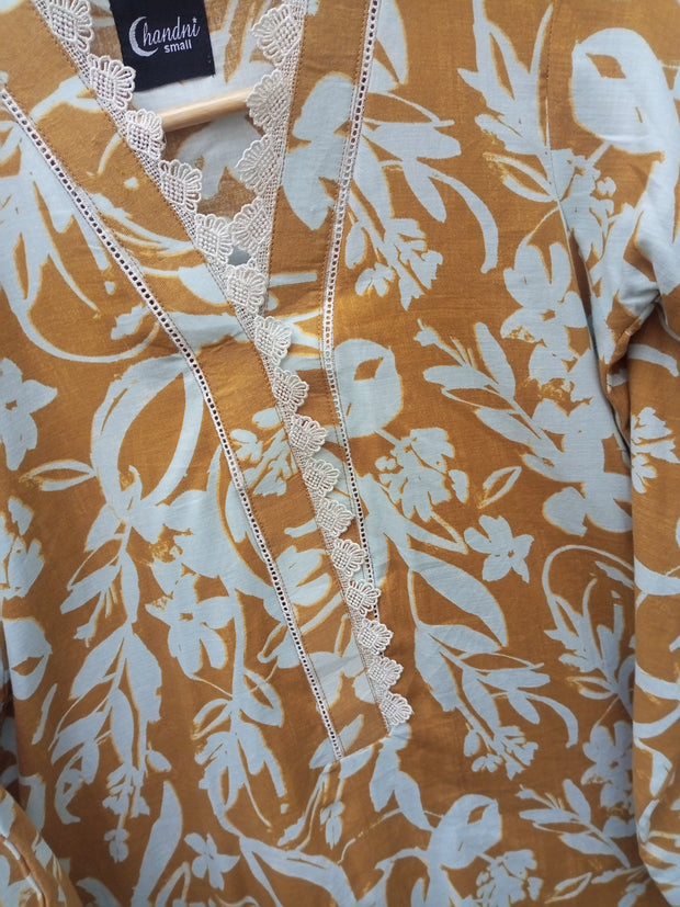2PC SOFT COTTON FLORAL PRINT SUIT