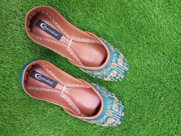CHF_353_ Sea Green Khussa