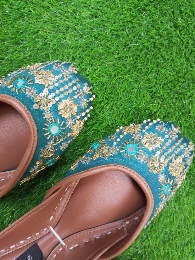 CHF_353_ Sea Green Khussa