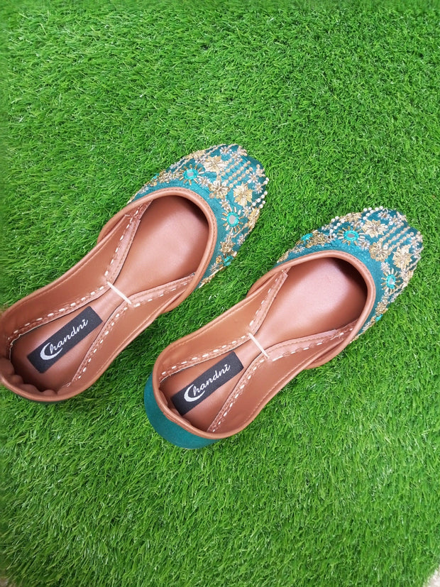 CHF_353_ Sea Green Khussa