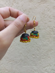 polymer clay  small  jhumki