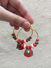 polymer clay  jhumki hoop