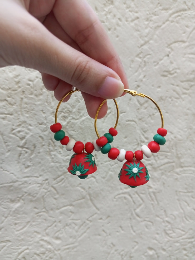 polymer clay  jhumki hoop