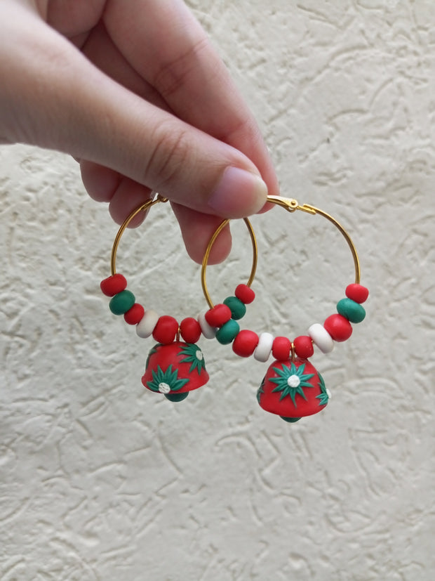 polymer clay  jhumki hoop