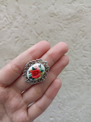 polymer clay  white ring