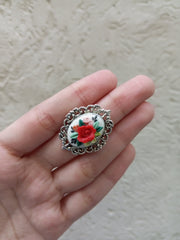 polymer clay  white ring