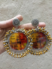 CUSTOM PAINTING JHUMKA WITH NAME " KASHISH"
