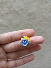 polymer clay light colour multi ring