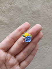 polymer clay light colour multi ring