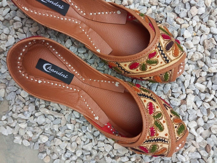 CHCK_310_ Peep Toes Multi Traditional Khussa