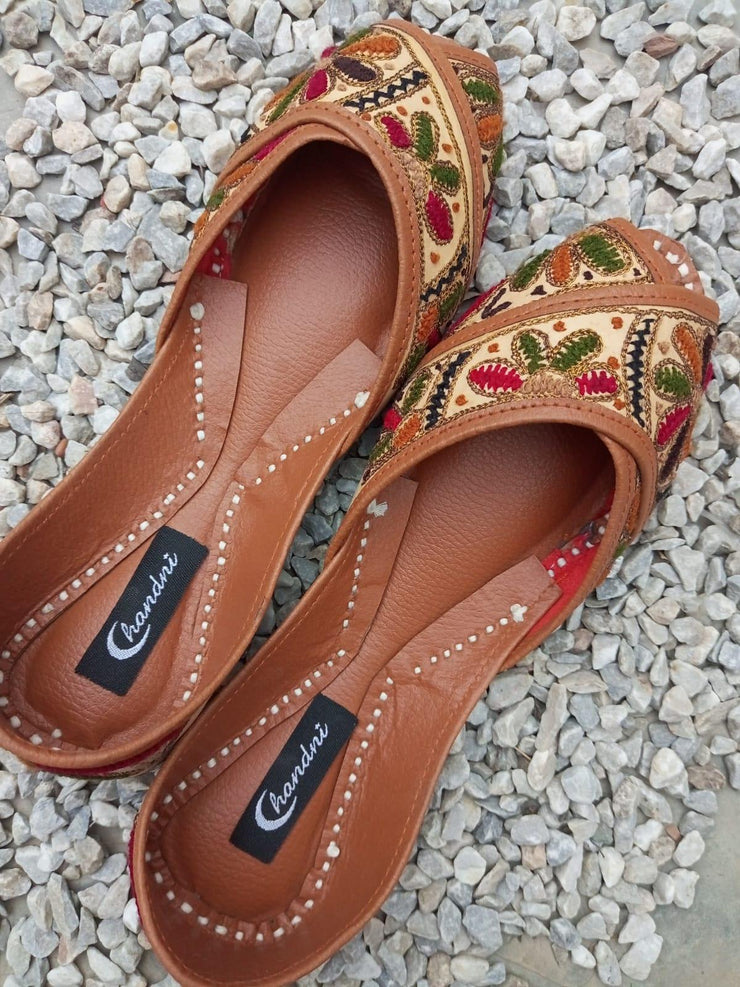 CHCK_310_ Peep Toes Multi Traditional Khussa