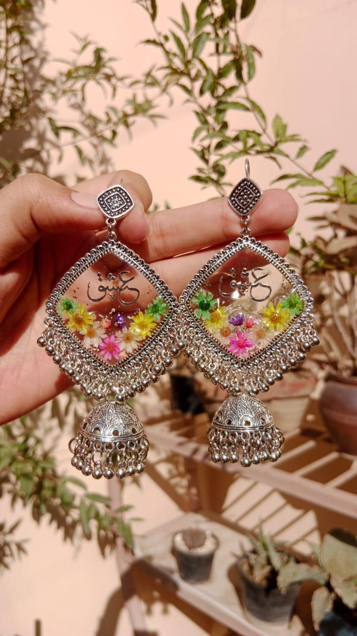 MINI FLOWER "ISHQ" DIMOND JHUMKA
