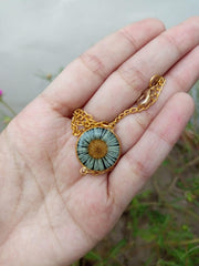 Flat Pressed Resin Preserved Fresh Petal Charms Epoxy Dried Flower Dial Black  Brecelet