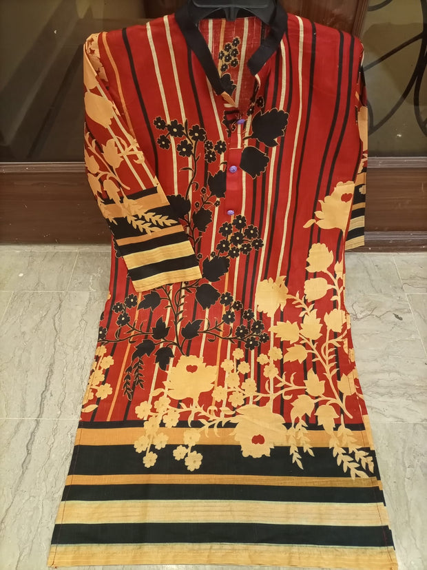 PRINTED  KHADDAR SHIRT