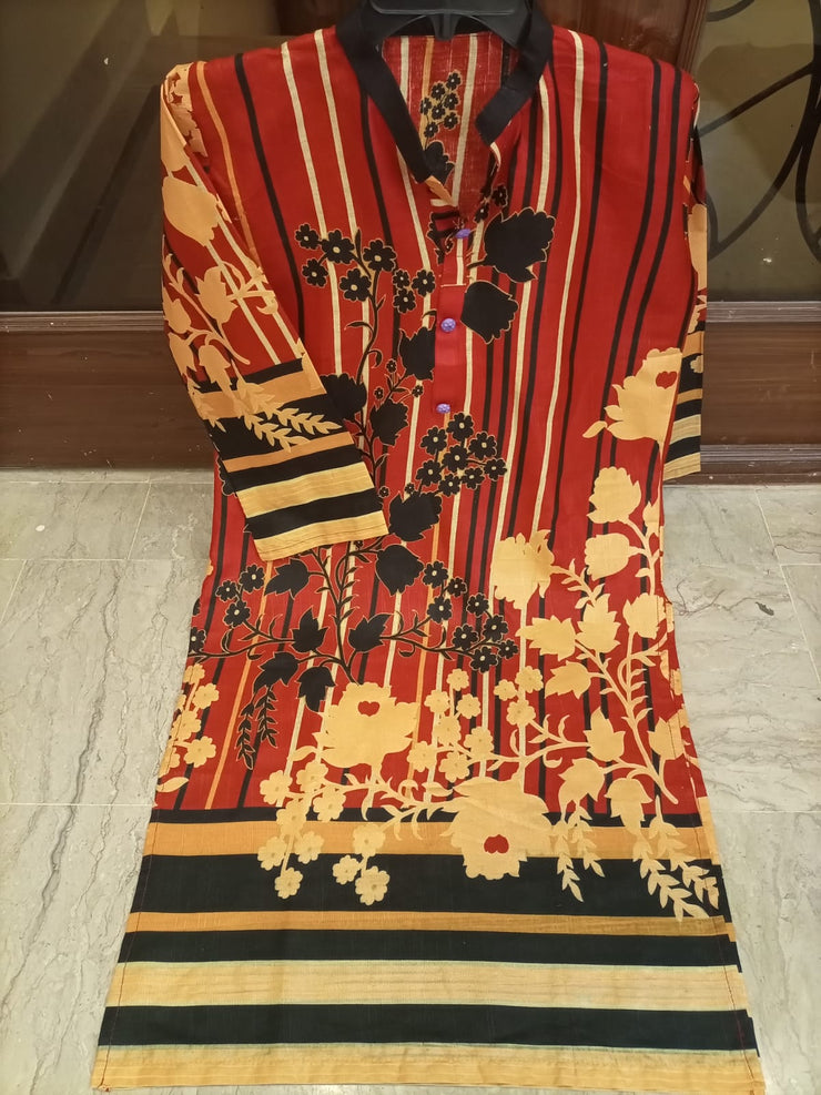 PRINTED  KHADDAR SHIRT