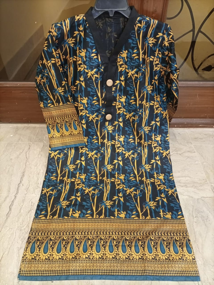 PRINTED  KHADDAR SHIRT