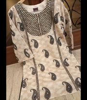 JACQUARD EMBROIDERY WITH MOTI  AND MIRROR HANDWORK COTTON  JACQUARD   SHIRT