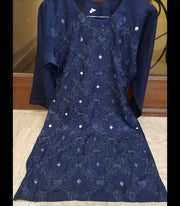 EMBROIDERY  WITH MIRROR WORK   VISCOSE SHIRT