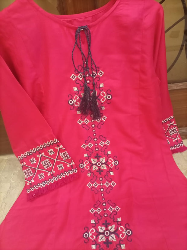 Embroidrey lawn shirt
