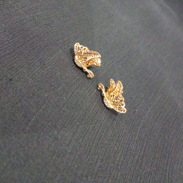 Butterfly Golden  Ear Stud