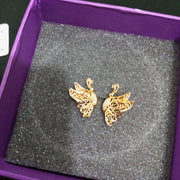 Butterfly Golden  Ear Stud