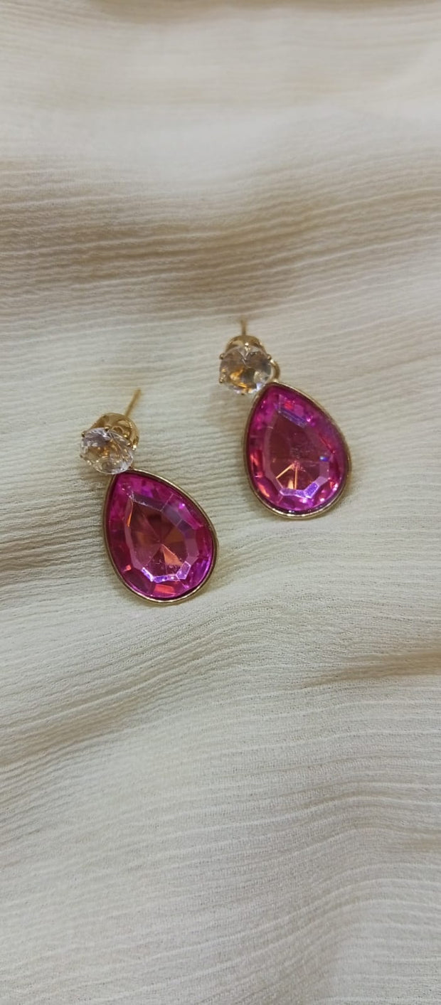 Drop Stone  Earrings