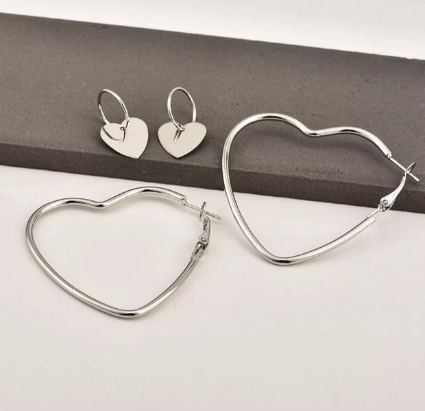 Double Heart   Earrings