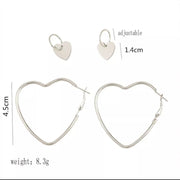 Double Heart   Earrings