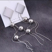 Studs LongPearl Chain  Earrings