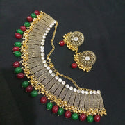 Red and  Green  Beads Necklace
