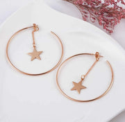 Star HOOP   Earrings