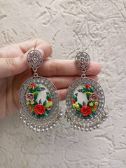 polymer clay jhumka and pendat set