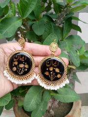 CUSTOM  JHUMKA WITH NAME " EMAN "