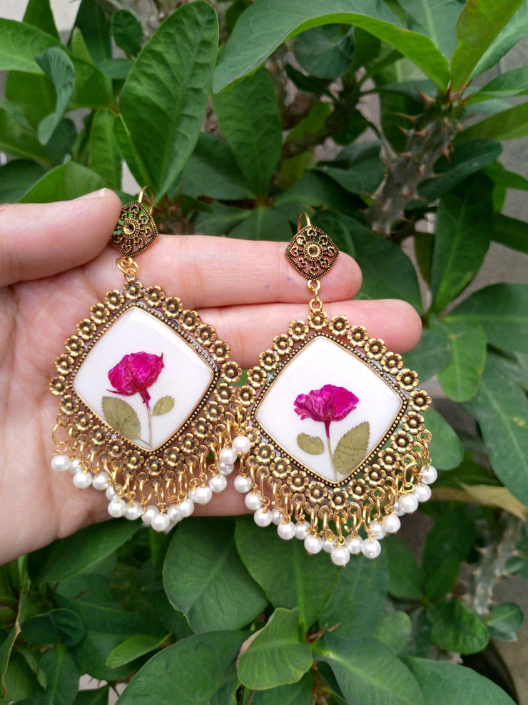 PRESERVE ROSE BUD JHUMKA GOLDEN