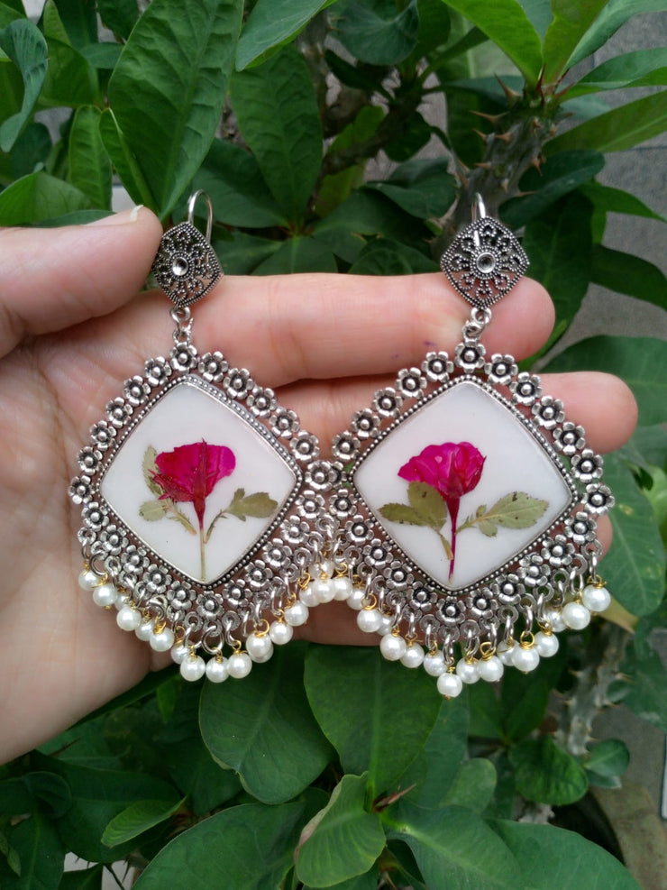 PRESERVE ROSE BUD JHUMKA