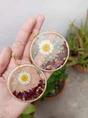 preserve flower ( customise earrings design )
