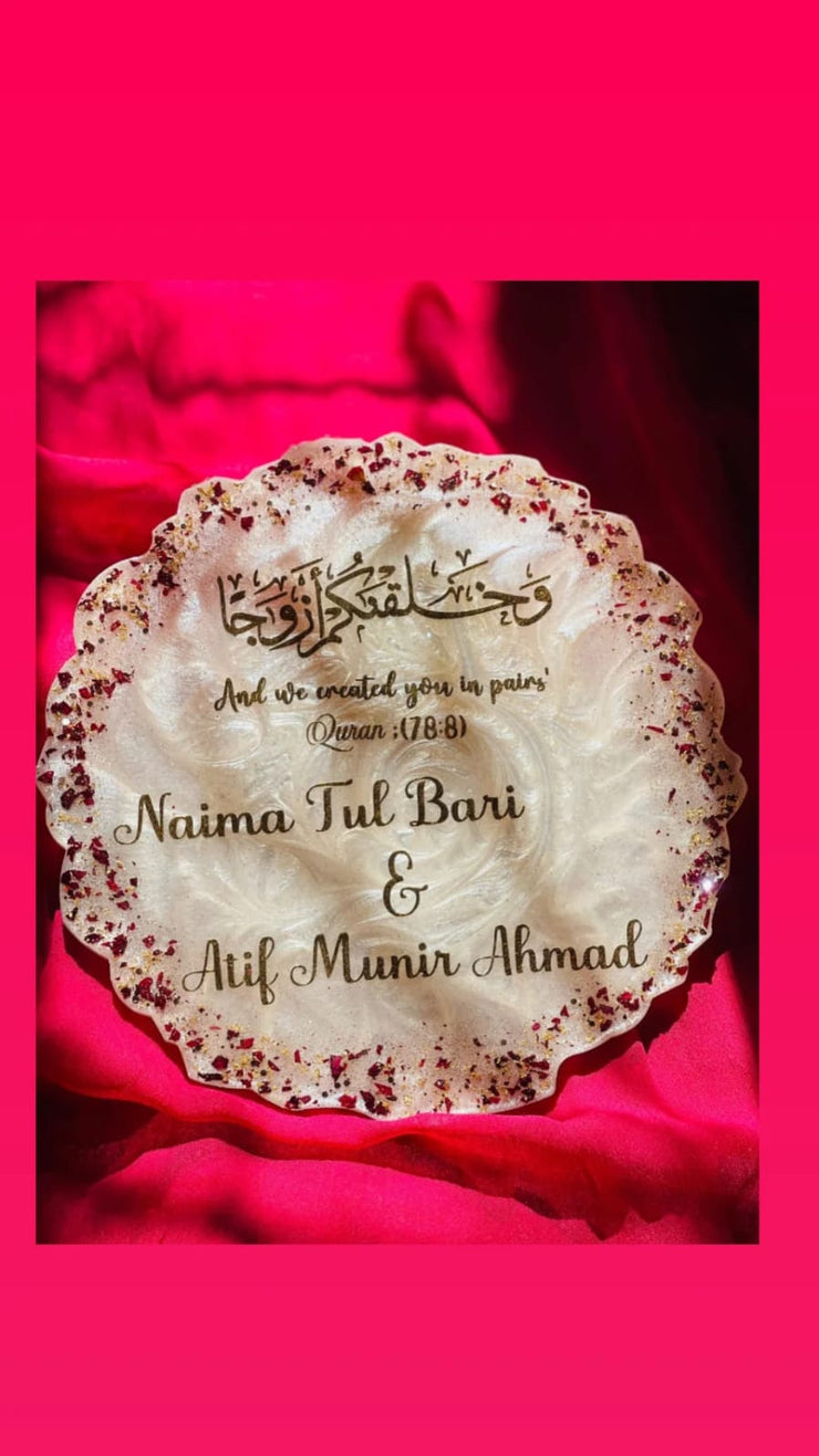 Handmade Resin Decorative Plate