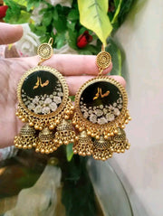 CUSTOM tri jhumki  JHUMKA WITH NAME " saliha "