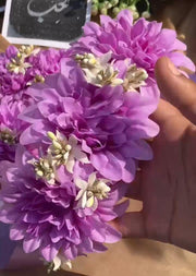 Lavender Purple floral flower jewelry