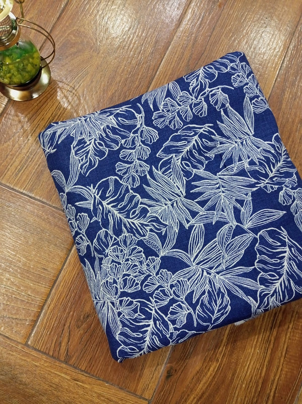 2PC- WINTER DENIM KHADDAR PRINTED  SUIT