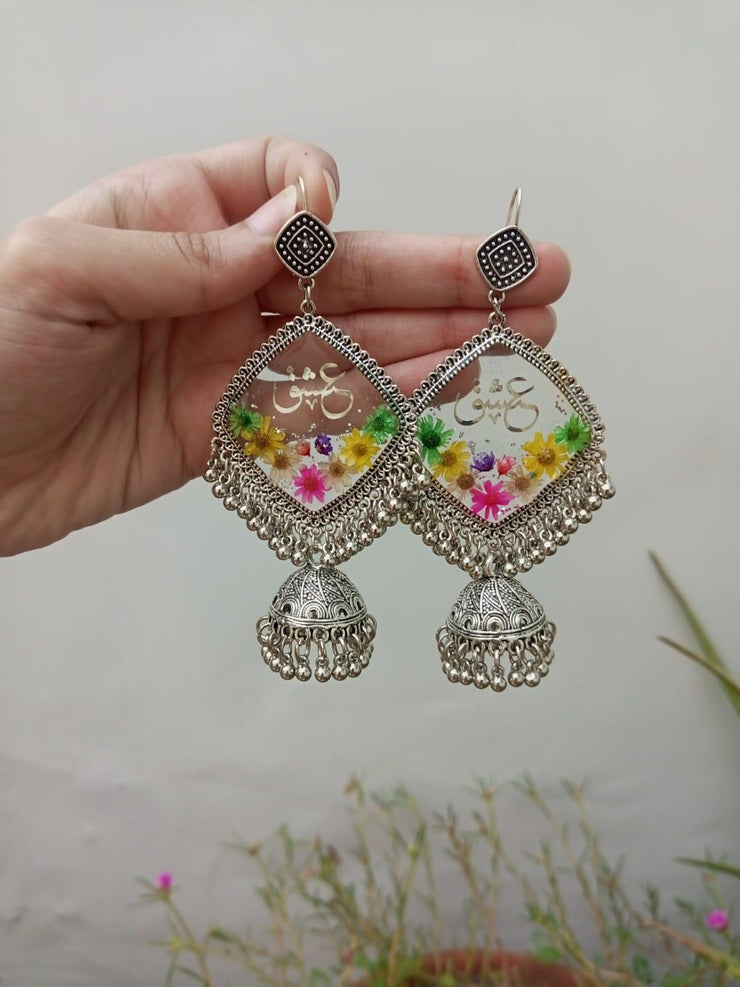 MINI FLOWER "ISHQ" DIMOND JHUMKA