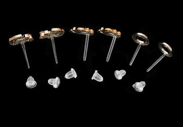 Plastic    Earstuds (  random three pair )