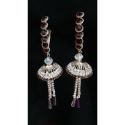 Long Red  Stone Earrings